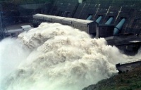 Clyde Dam Spillway Open
