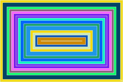 Solve Concentric Rectangles!! ~ M jigsaw puzzle online with 96 pieces