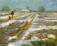 Vincent van Gogh - Landscape in Snow, 1888