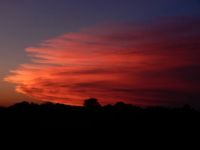 Glorious cloud to reflect the sun setting.