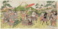The Hunt at the Foot of Mount Fuji in Children's Play