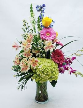 Happiness is : A Formal Floral Arrangement