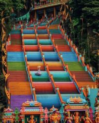 Hindu Temple Stairs