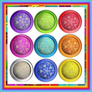 Rainbow Kaleido Globes