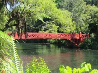 RED BRIDGE - PUKEKURA PARK - NEW PLYMOUTH - NEW ZEALAND