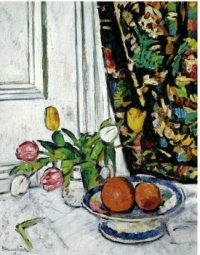 And whose work is this wonderful still life? / The answer when you open.