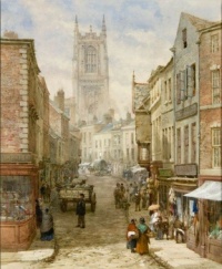 A View of Irongate, Derby 1865 (1)