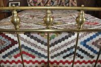 Early Antique Quilt Coverlet - Hexies!