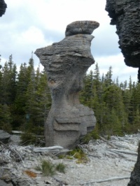 Eroded rocks, Niapiskau Island, Canada
