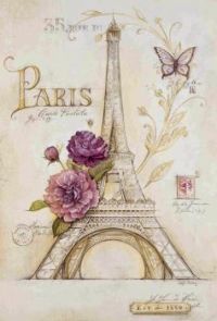 Eifell Tower In Paris,  Artwork of Angela Staehling