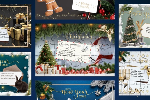 Je kunt nu wenskaarten maken en ze versturen als online puzzels ♥