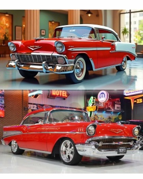 Solve 56 Chevy Bel Air... 57 Chevy Bel Air... Bandit... jigsaw puzzle