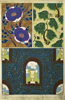 E.A. Seguy - Bouquets et frondaisons. 60 motifs en couleur, 1924