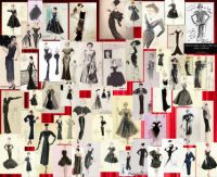 THEME: "Fashions, Shoes & Hairstyles"  LBD Sketches (XL)