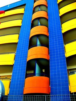 Blue and Yellow Building, Italy