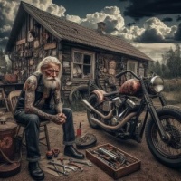 Old biker