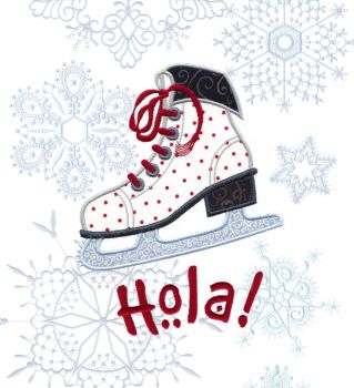 Snowflakes and Ice Skate
