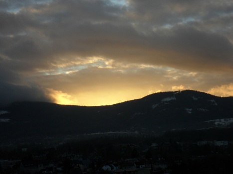 Dnešní západ slunce... Today's sunset...