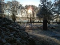 frosty sunshine at Clava Cairns