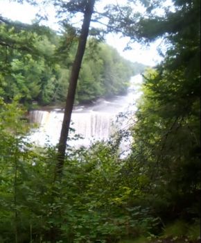 Upper Tahquamenon Falls--View from lookout above