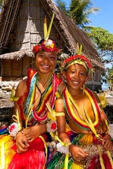 Solve Yapese girls in traditional clothing at Yap Day Festival, jigsaw ...