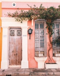 A door in Cartagena, Colombia.