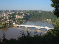 Chepstow Castle and Bridge from Tutshill