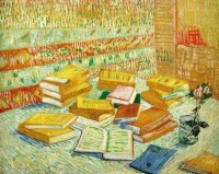Van Gogh, Still Life with French Novels and a Rose, 1887