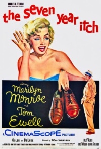 THE SEVEN YEAR ITCH - 1955 MOVIE POSTER - MARILYN MONROE, TOM EWELL