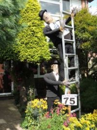 Laurel and Hardy Scarecrows