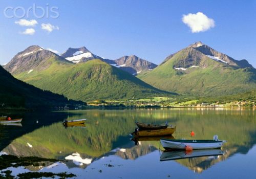 At the Tresfjord, Romsdal, Norway, Scandinavia, Europe