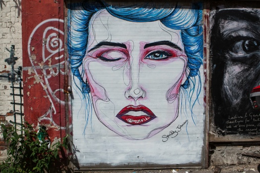 Solve Street Art of Distressed Woman's Face jigsaw puzzle online with ...