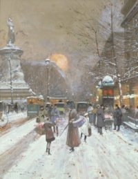Parisian Snow Scene