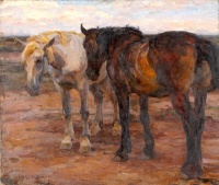 Emanuel Hegenbarth (German, 1868–1923), The Paddock (1901)
