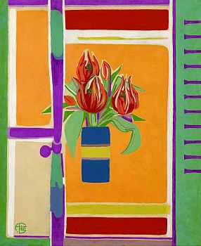 Tulipes Perroquet, 1979, Françoise Gilot, (b.1921)