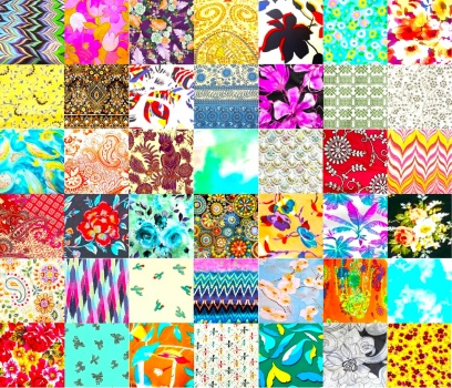Solve PATCHWORK GEORGETTE 9 jigsaw puzzle online with 72 pieces