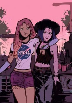 Star fire and Raven