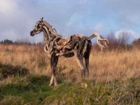 driftwood horses