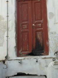 Brown Door in Mykonos