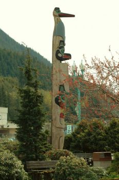 Totem Pole in Ketchikan, Alaska