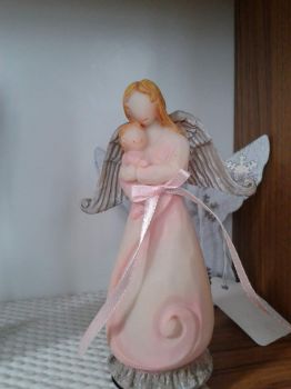 Guardian angel with child girl