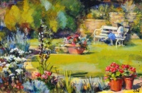 Sue Wales - Reading in the Garden