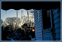 Icicles And Sunrise
