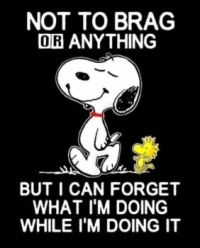 Snoopy: Not to brag or anything...