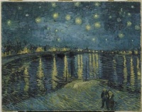 Vincent VAN GOGH, La nuit étoilée sur le Rhône.1888