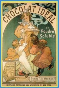 1897 Poster, Chocolat-Ideal lithograph 117-x-78-cm
