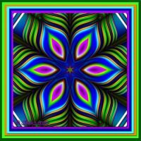 Six Petals - Kaleido created from Squiggles