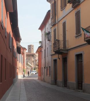 Street in Alba, Piemonte, Italy
