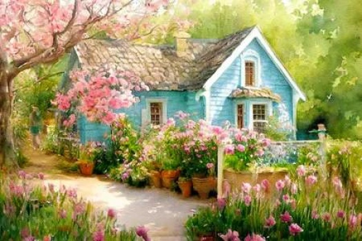 Solve Rustic-country-house. jigsaw puzzle online with 35 pieces