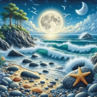 Moon and starfish3